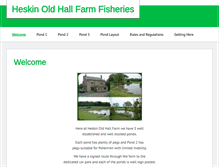 Tablet Screenshot of heskinoldhallfarm.co.uk